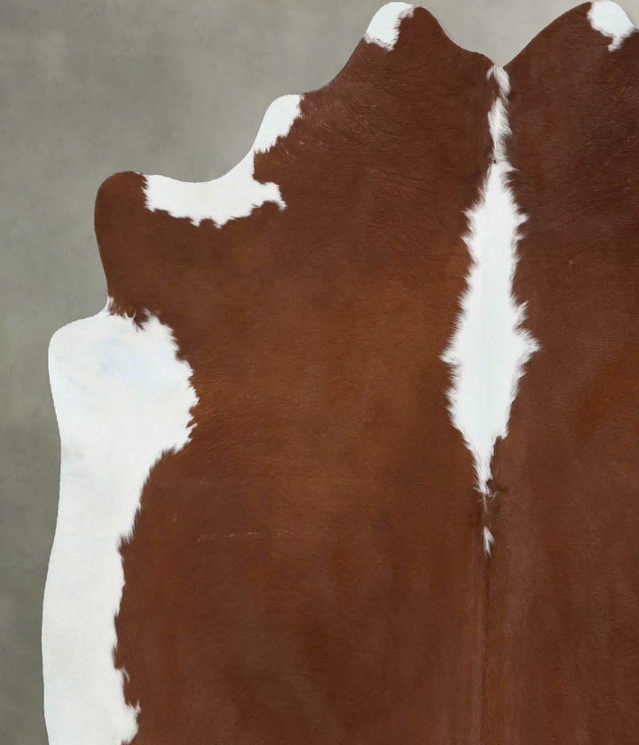 Hereford X-Large Brazilian Cowhide Rug 7'4"H x 6'9"W #B18182 by Hudson Hides
