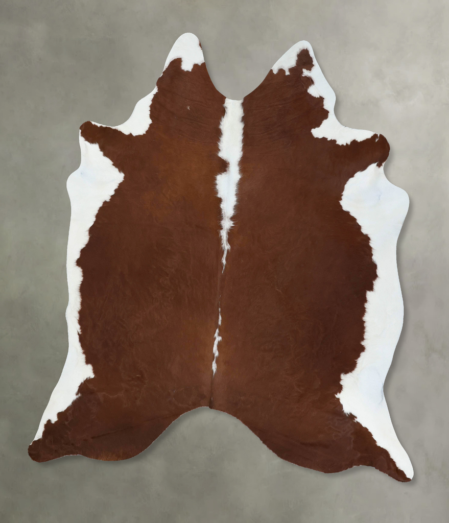 Hereford XX-Large Brazilian Cowhide Rug 7'9"H x 6'8"W #B18183 by Hudson Hides