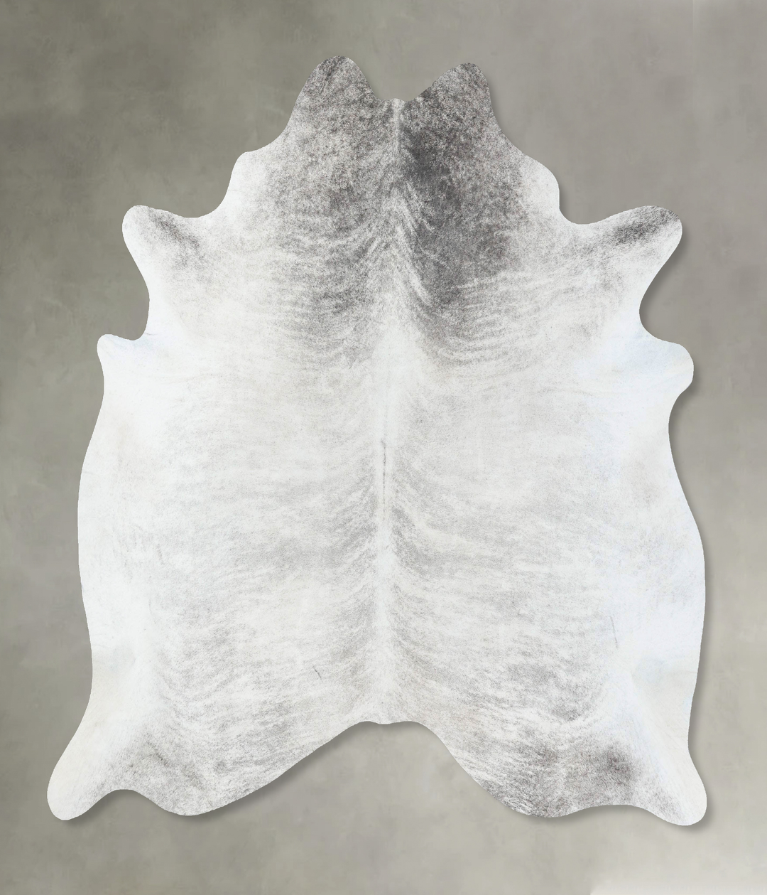 Grey Brindle X-Large Brazilian Cowhide Rug 7'1"H x 6'6"W #B18189 by Hu