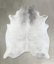 Grey Brindle X-Large Brazilian Cowhide Rug 7'1"H x 6'6"W #B18189 by Hudson Hides