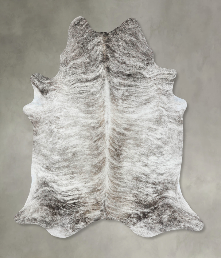 Light Brindle X-Large Brazilian Cowhide Rug 7'9"H x 6'4"W #B18192 by Hudson Hides