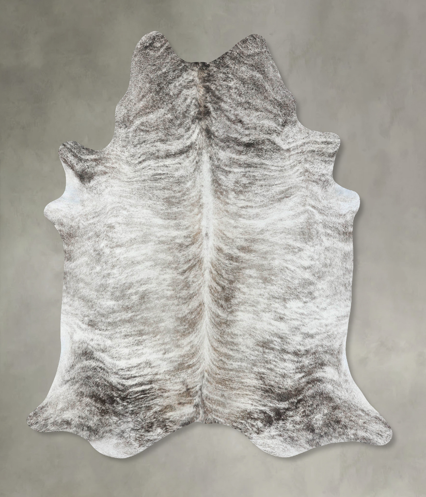 Light Brindle X-Large Brazilian Cowhide Rug 7'9"H x 6'4"W #B18192 by Hudson Hides