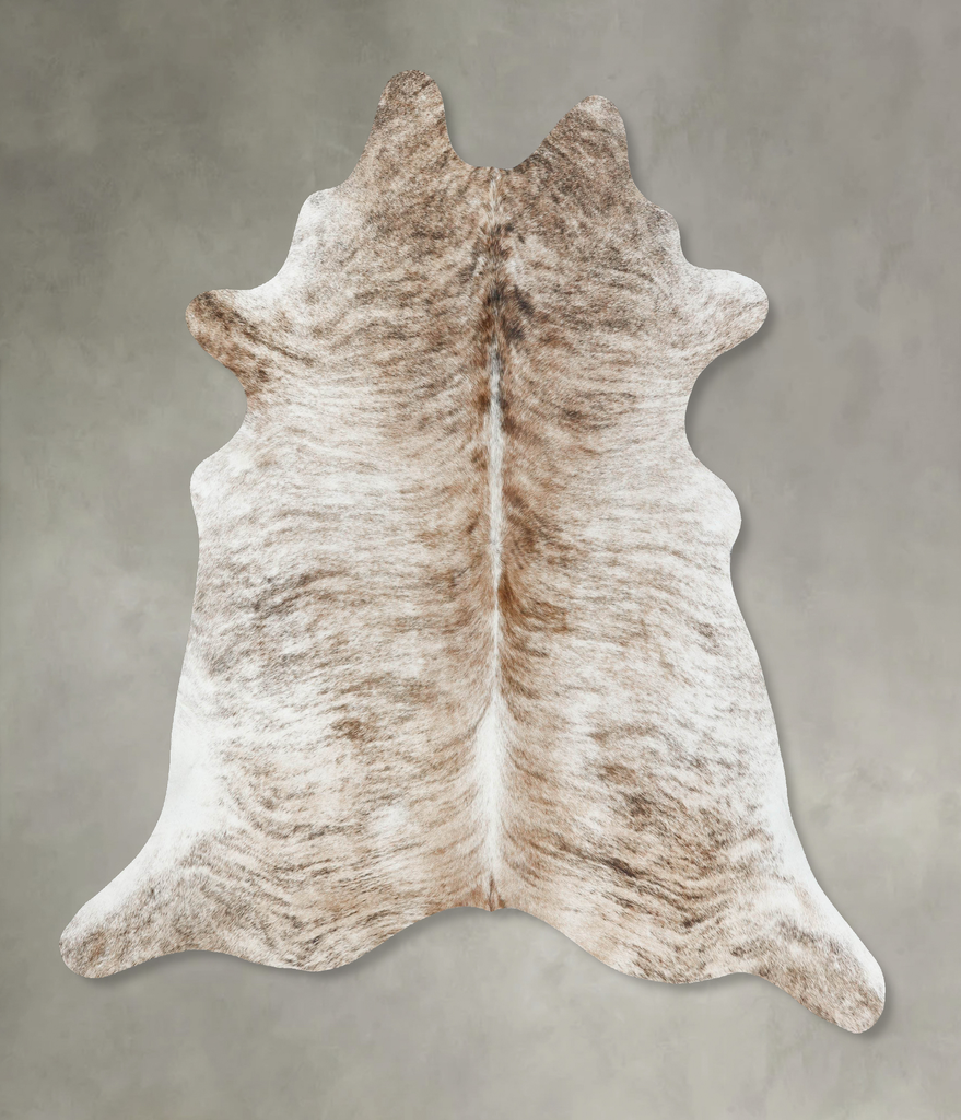 Light Brindle XX-Large Brazilian Cowhide Rug 7'6"H x 6'8"W #B18197 by Hudson Hides