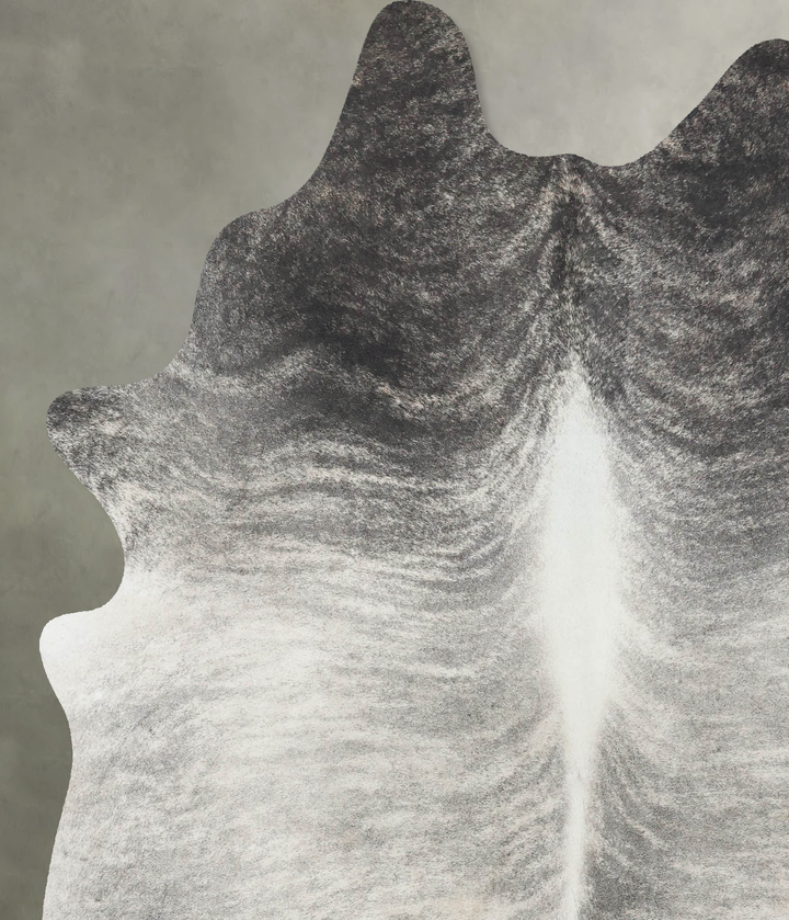 Grey Brindle X-Large Brazilian Cowhide Rug 7'0"H x 6'0"W #B18198 by Hudson Hides