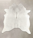 Medium Grey X-Large Brazilian Cowhide Rug 6'11"H x 6'3"W #B1820 by Hudson Hides