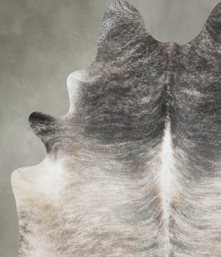 Grey Brindle XX-Large Brazilian Cowhide Rug 8'10"H x 6'9"W #B18203 by Hudson Hides