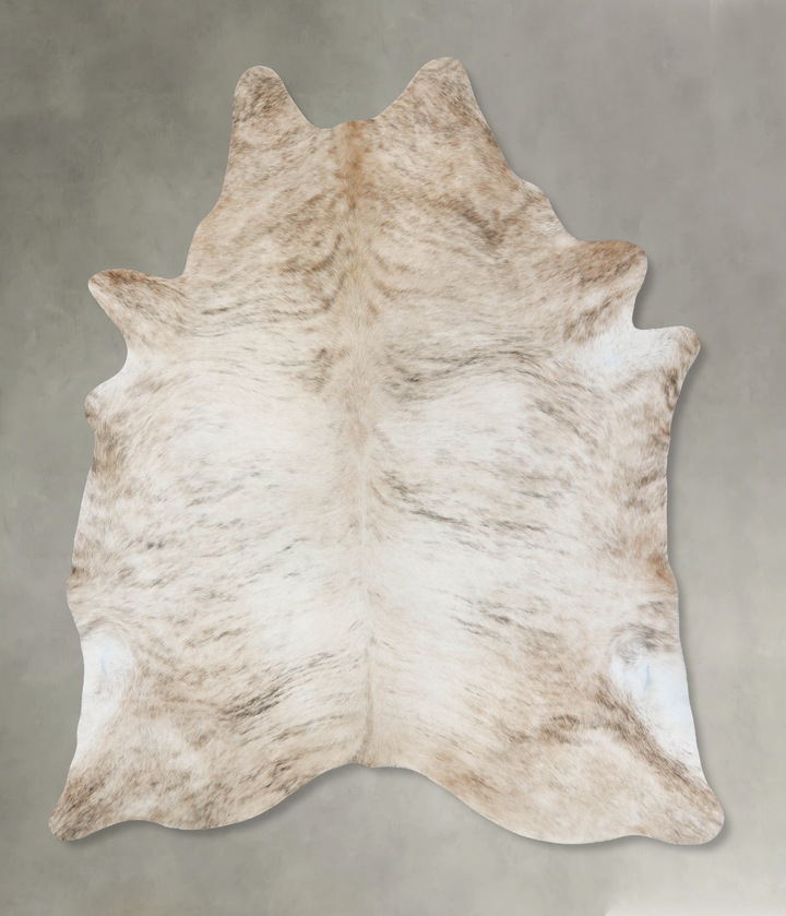 Light Brindle XX-Large Brazilian Cowhide Rug 9'1"H x 7'1"W #B18205 by Hudson Hides