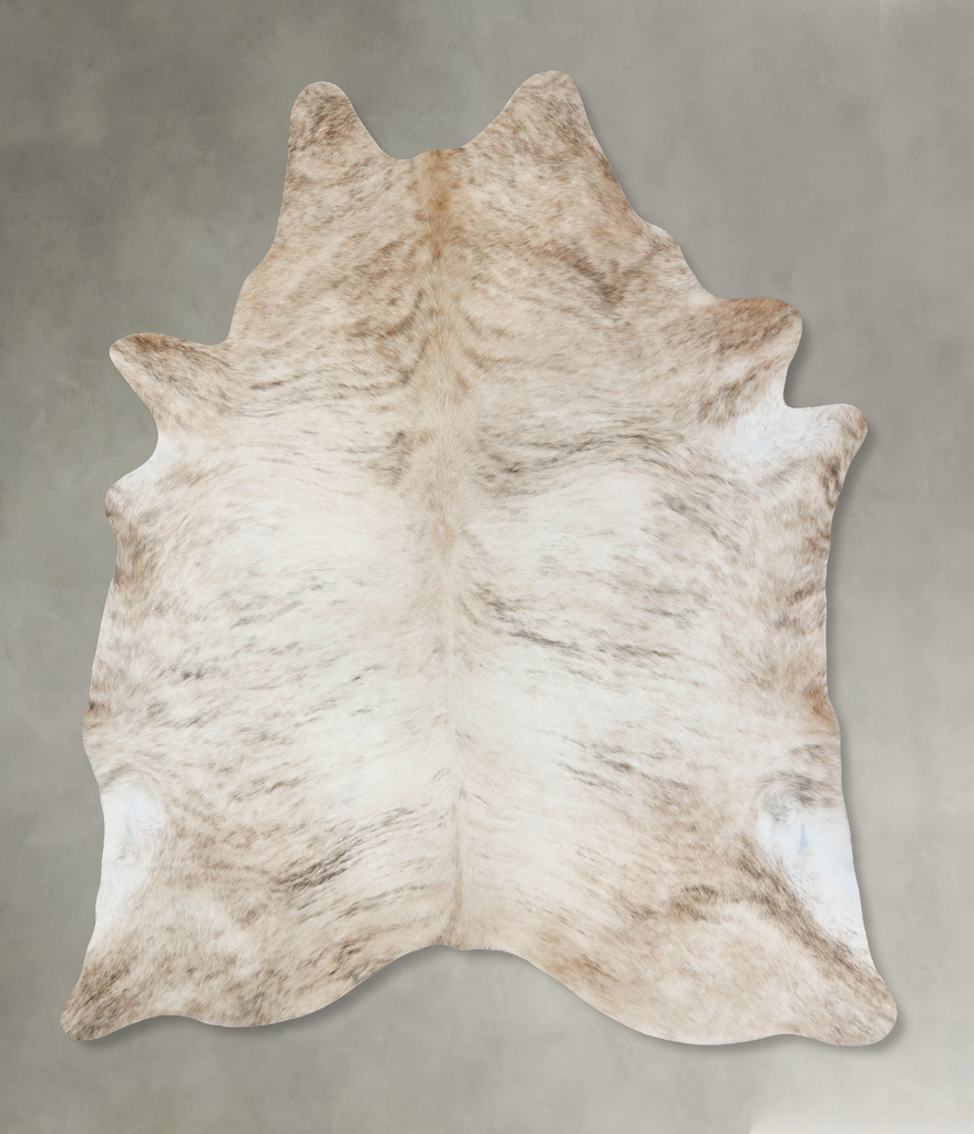 Light Brindle XX-Large Brazilian Cowhide Rug 9'1"H x 7'1"W #B18205 by Hudson Hides