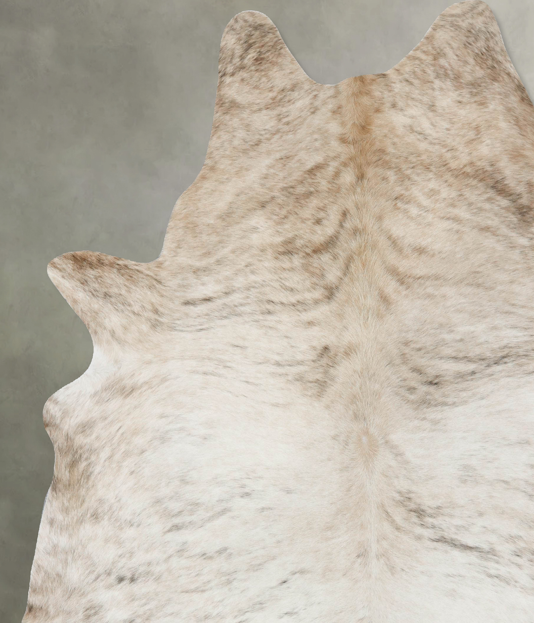 Light Brindle XX-Large Brazilian Cowhide Rug 9'1"H x 7'1"W #B18205 by 