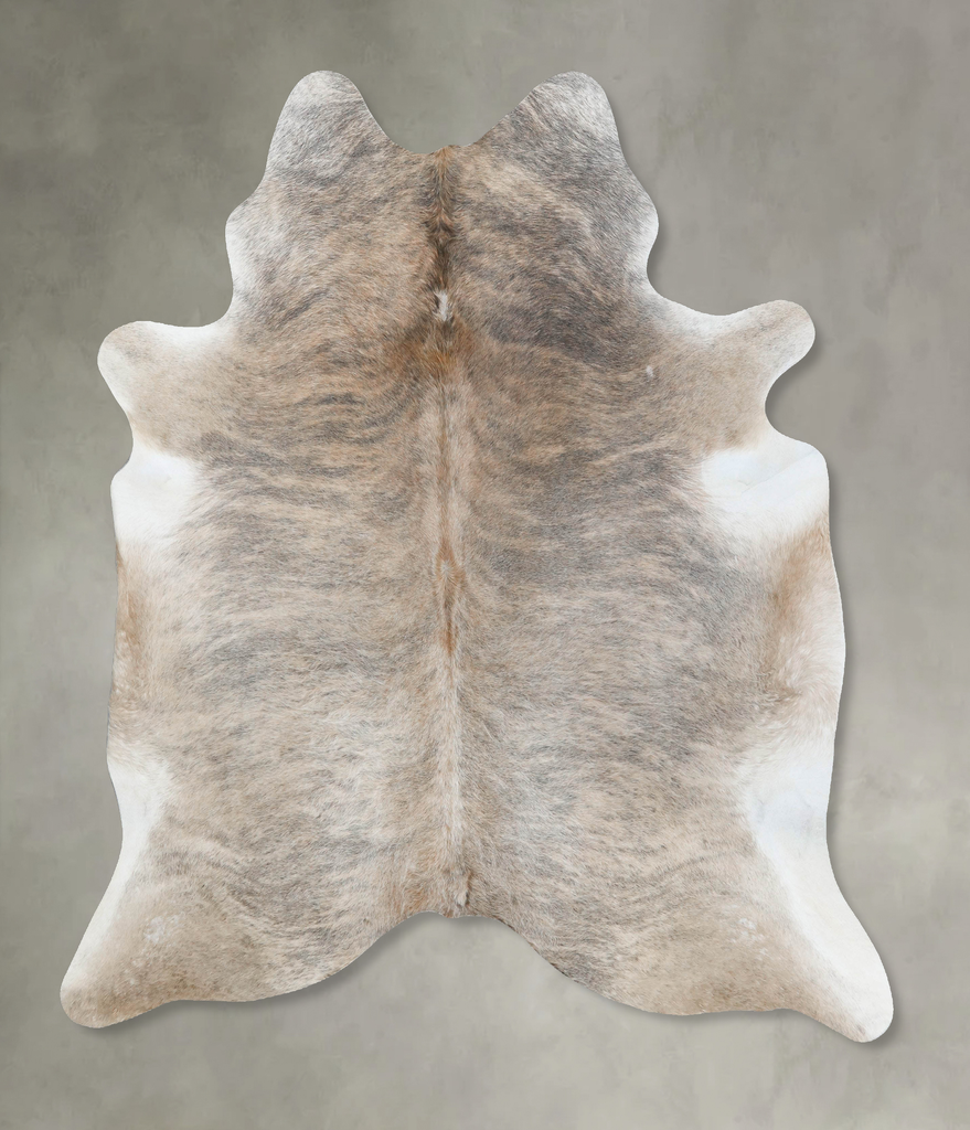Light Brindle XX-Large Brazilian Cowhide Rug 7'10"H x 6'5"W #B18206 by Hudson Hides