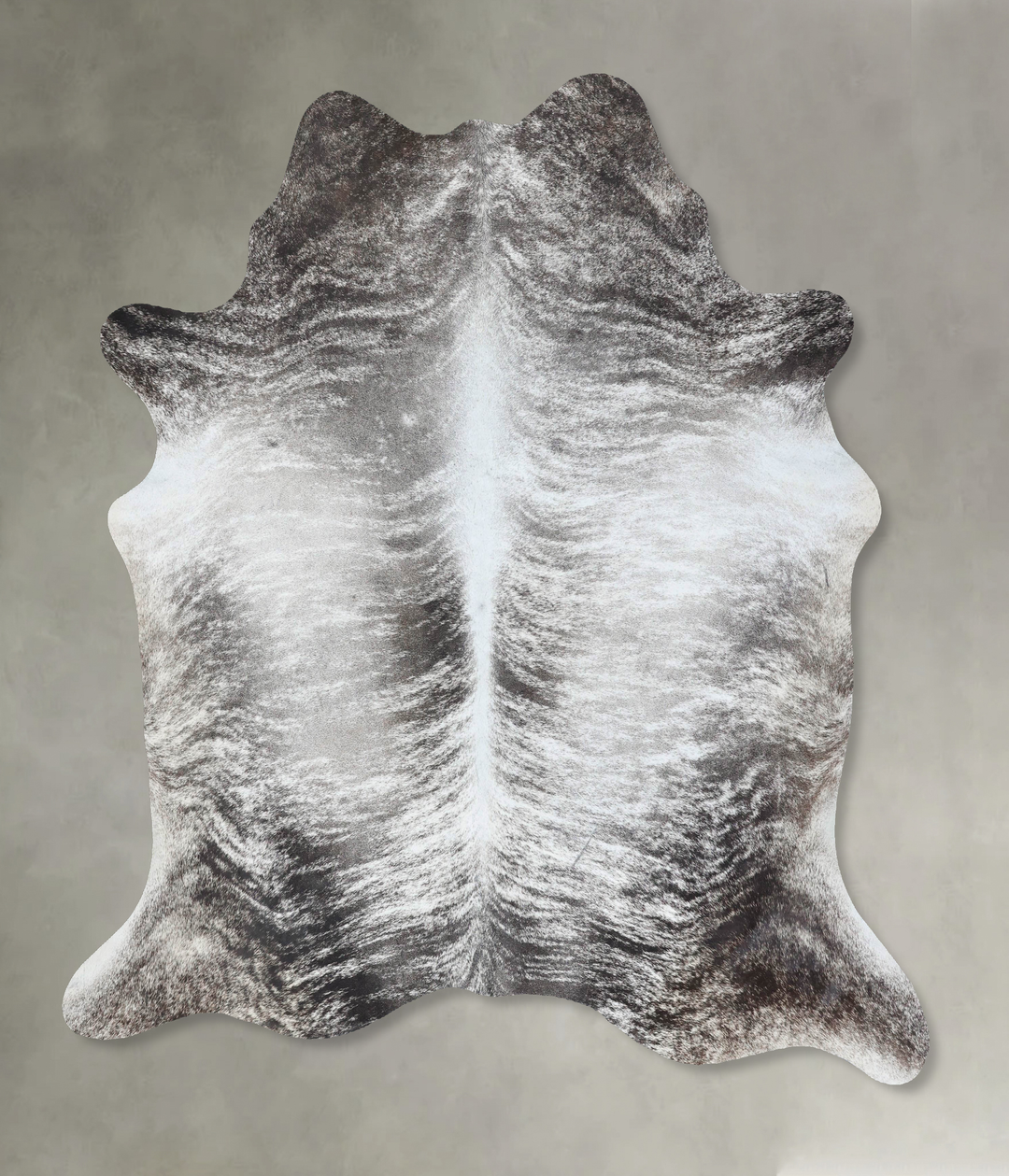 Grey Brindle X-Large Brazilian Cowhide Rug 7'5"H x 6'8"W #B18209 by Hu