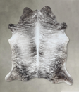 Grey Brindle X-Large Brazilian Cowhide Rug 7'5"H x 6'8"W #B18209 by Hudson Hides