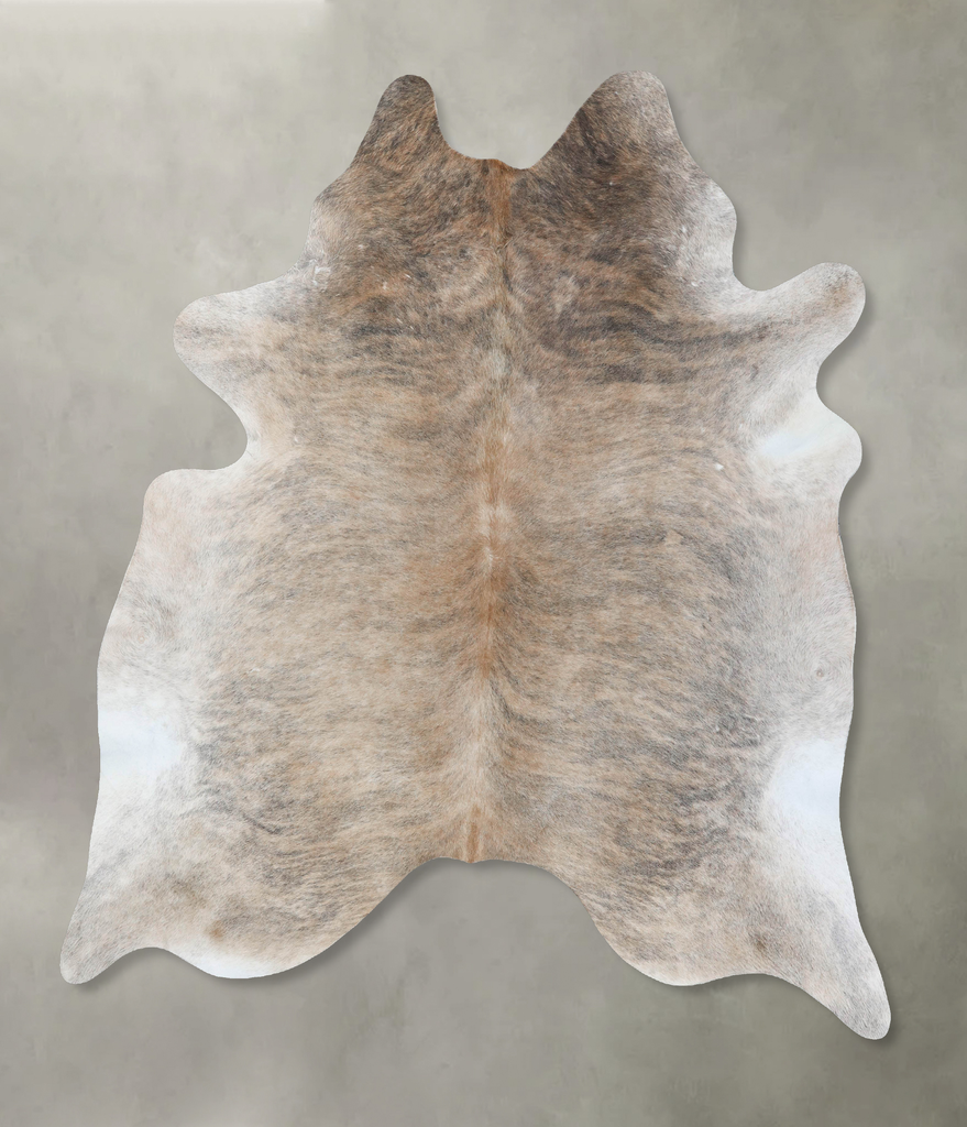 Light Brindle XX-Large Brazilian Cowhide Rug 8'6"H x 7'0"W #B18215 by Hudson Hides