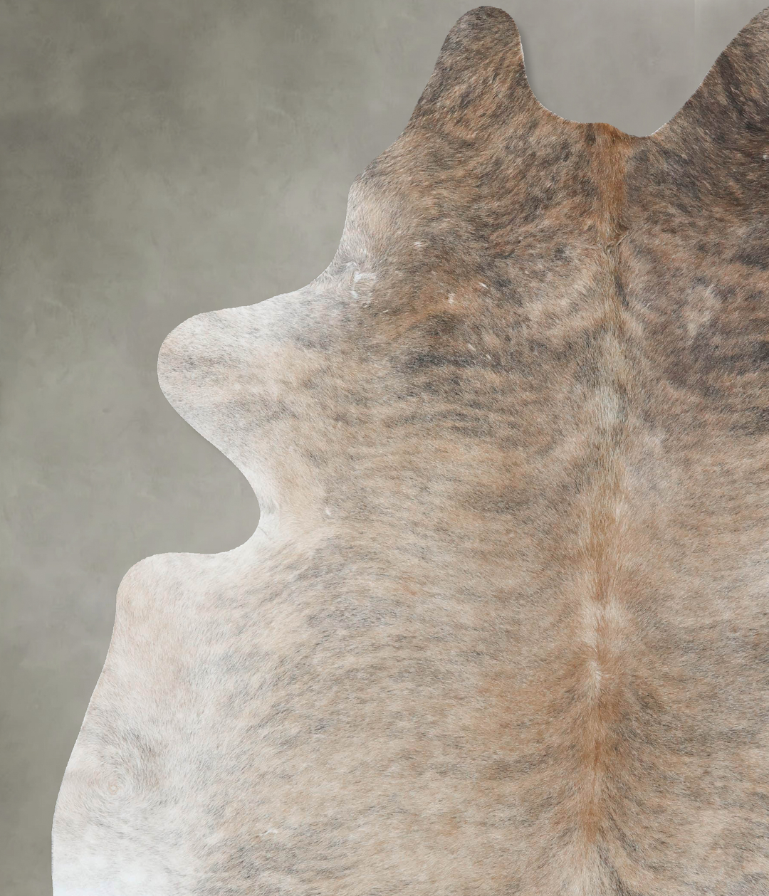 Light Brindle XX-Large Brazilian Cowhide Rug 8'6"H x 7'0"W #B18215 by 