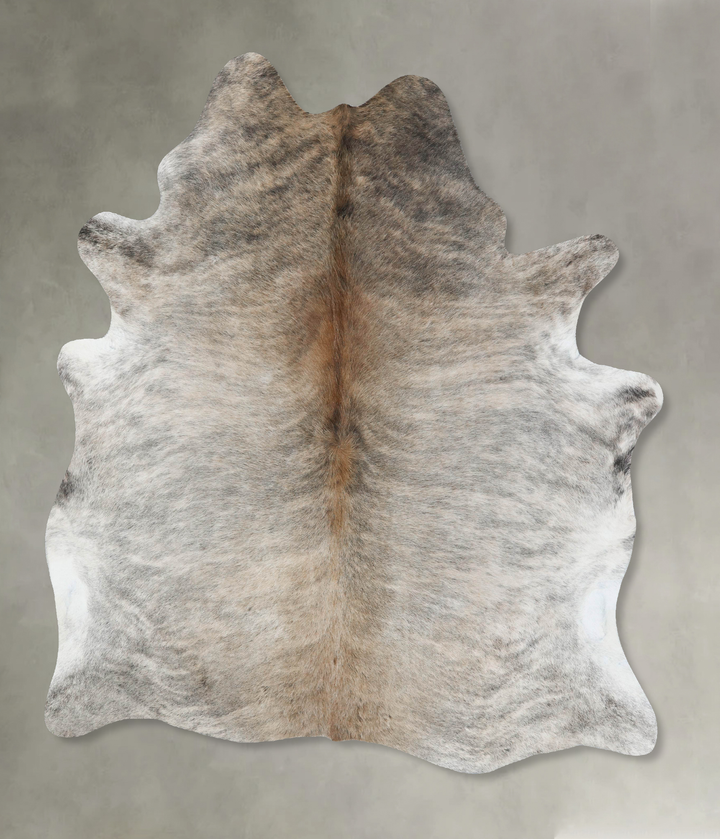 Light Brindle X-Large Brazilian Cowhide Rug 7'6"H x 6'2"W #B18216 by Hudson Hides