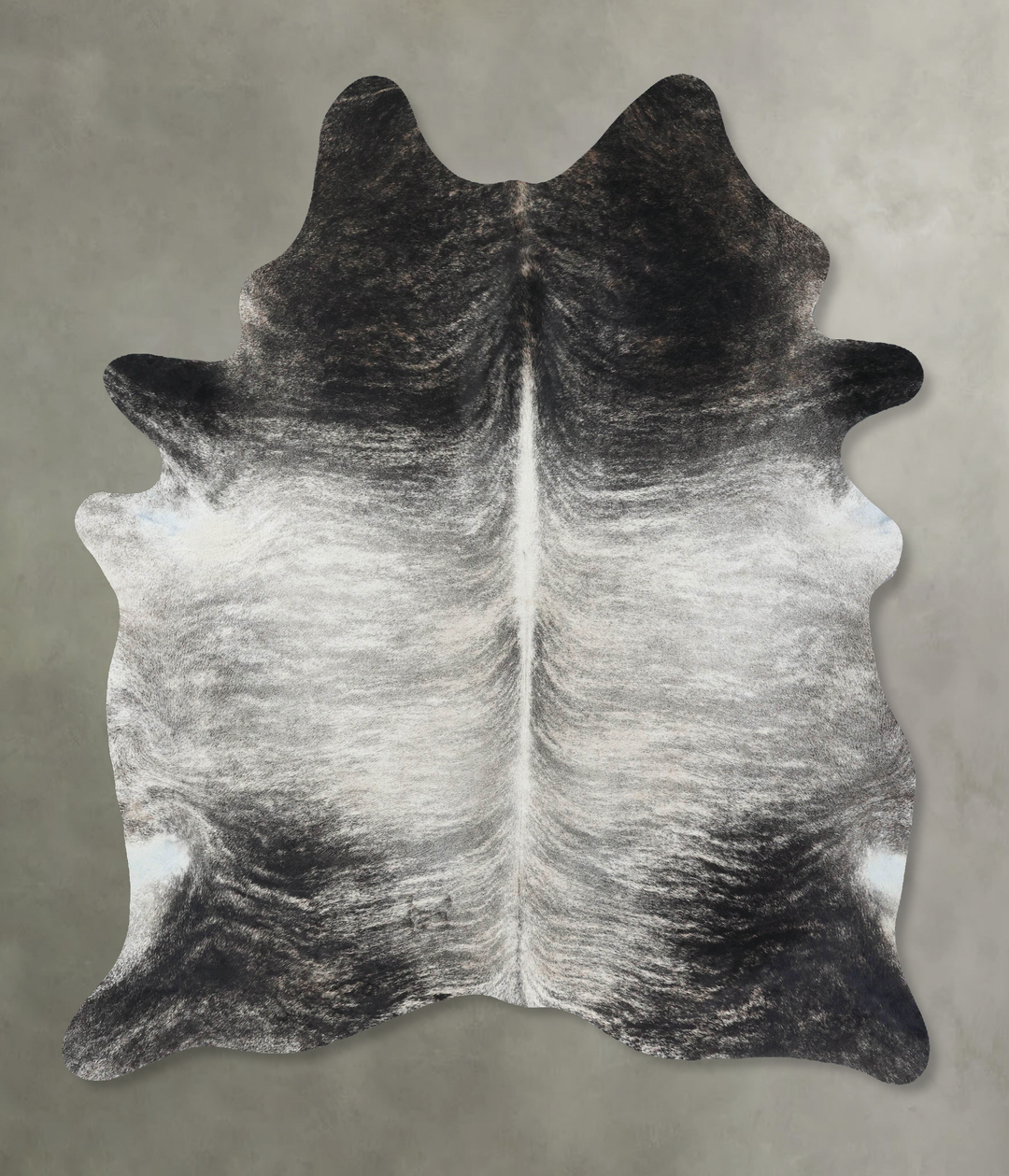 Grey Brindle XX-Large Brazilian Cowhide Rug 8'2"H x 6'2"W #B18220 by H