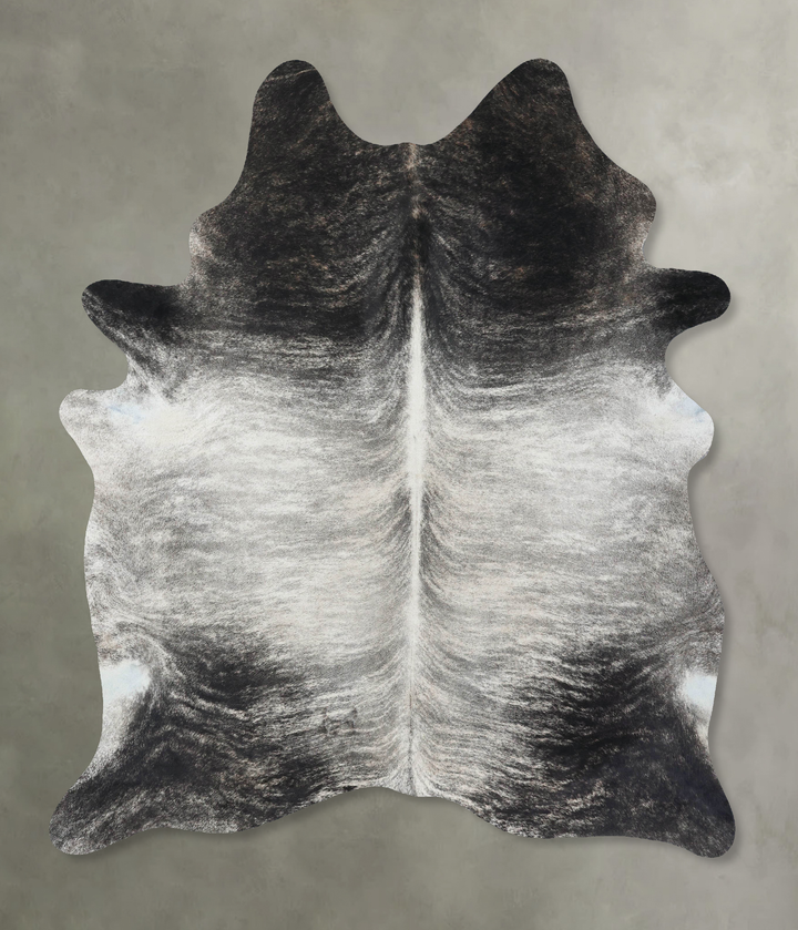 Grey Brindle XX-Large Brazilian Cowhide Rug 8'2"H x 6'2"W #B18220 by Hudson Hides