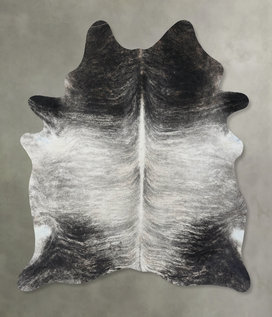 Grey Brindle XX-Large Brazilian Cowhide Rug 8'2"H x 6'2"W #B18220 by Hudson Hides
