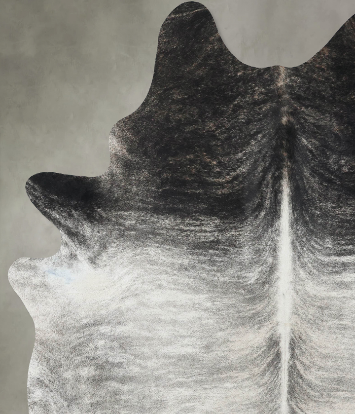 Grey Brindle XX-Large Brazilian Cowhide Rug 8'2"H x 6'2"W #B18220 by Hudson Hides