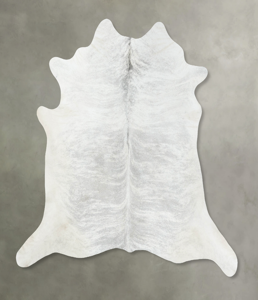 Grey Brindle XX-Large Brazilian Cowhide Rug 7'3"H x 7'4"W #B18221 by Hudson Hides