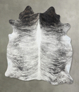 Grey Brindle X-Large Brazilian Cowhide Rug 7'0"H x 6'3"W #B18222 by Hudson Hides