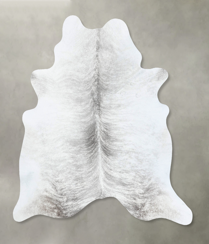 Grey Brindle X-Large Brazilian Cowhide Rug 7'3"H x 6'6"W #B18224 by Hudson Hides