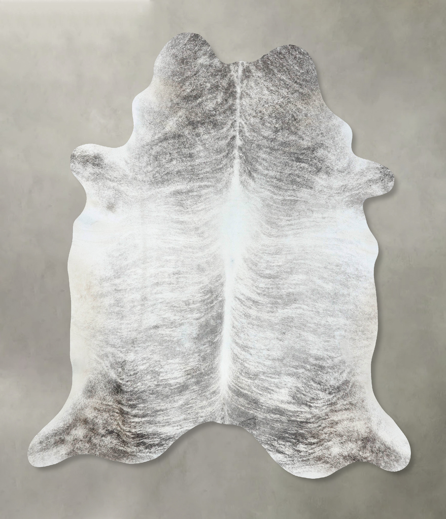 Grey Brindle XX-Large Brazilian Cowhide Rug 8'4"H x 6'9"W #B18228 by Hudson Hides