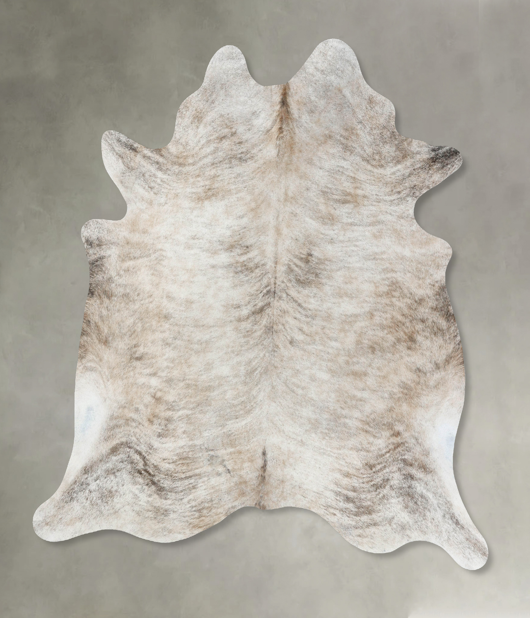 Light Brindle XX-Large Brazilian Cowhide Rug 7'11"H x 7'1"W #B18229 by
