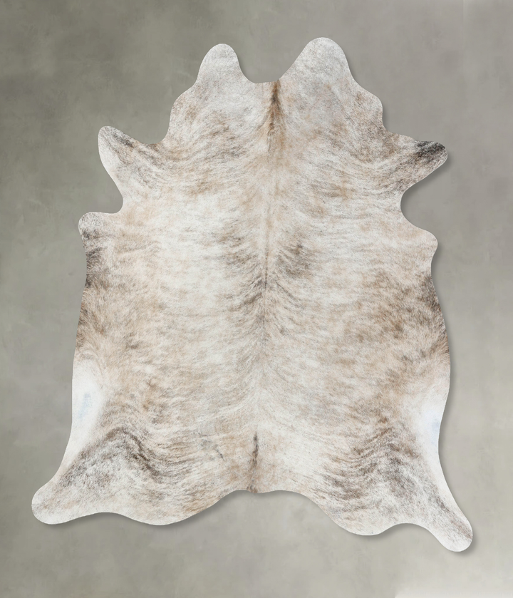 Light Brindle XX-Large Brazilian Cowhide Rug 7'11"H x 7'1"W #B18229 by Hudson Hides