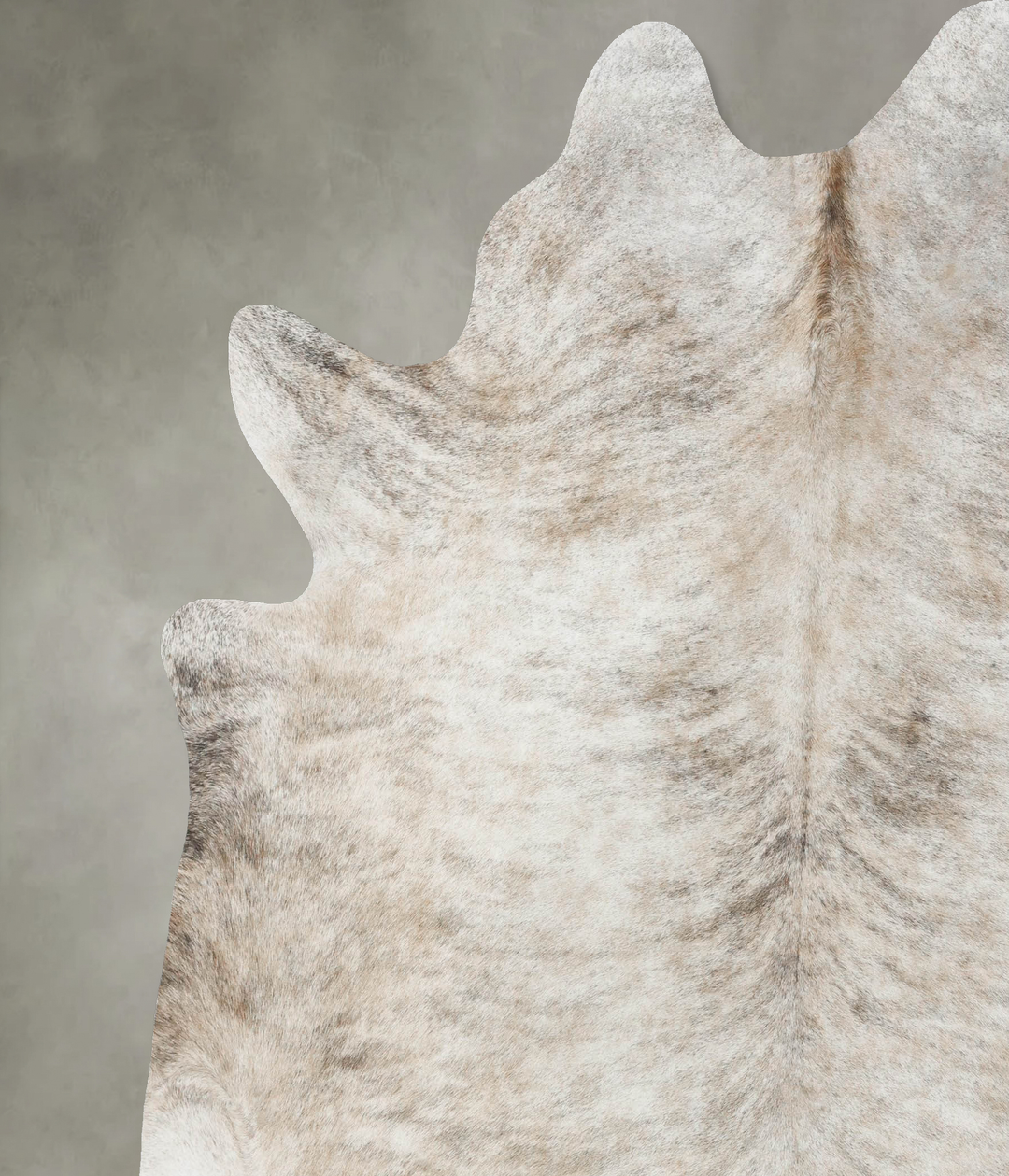 Light Brindle XX-Large Brazilian Cowhide Rug 7'11"H x 7'1"W #B18229 by