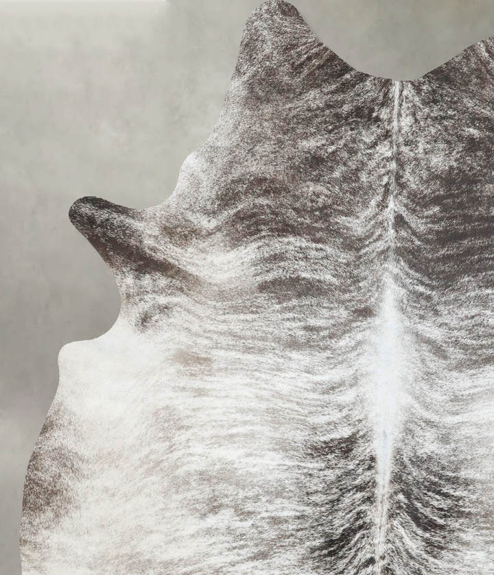 Grey Brindle X-Large Brazilian Cowhide Rug 7'7"H x 6'4"W #B18231 by Hudson Hides