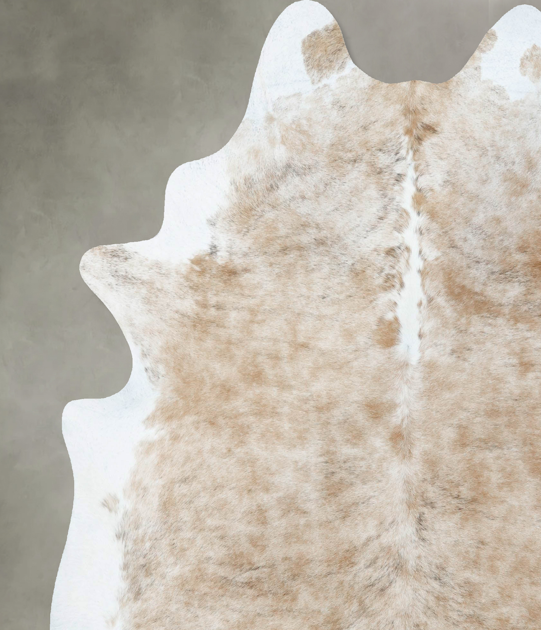 Light Brindle XX-Large Brazilian Cowhide Rug 8'0"H x 6'7"W #B18237 by 