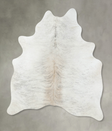 Grey Brindle Large Brazilian Cowhide Rug 6'7"H x 5'3"W #B18239 by Hudson Hides