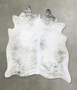 Grey Brindle X-Large Brazilian Cowhide Rug 6'5"H x 6'6"W #B18240 by Hudson Hides