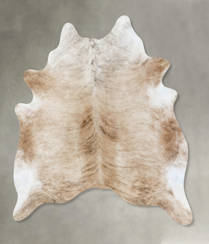 Light Brindle X-Large Brazilian Cowhide Rug 7'2"H x 6'2"W #B18242 by Hudson Hides