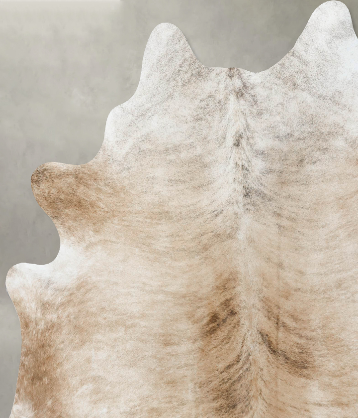 Light Brindle X-Large Brazilian Cowhide Rug 7'2"H x 6'2"W #B18242 by Hudson Hides