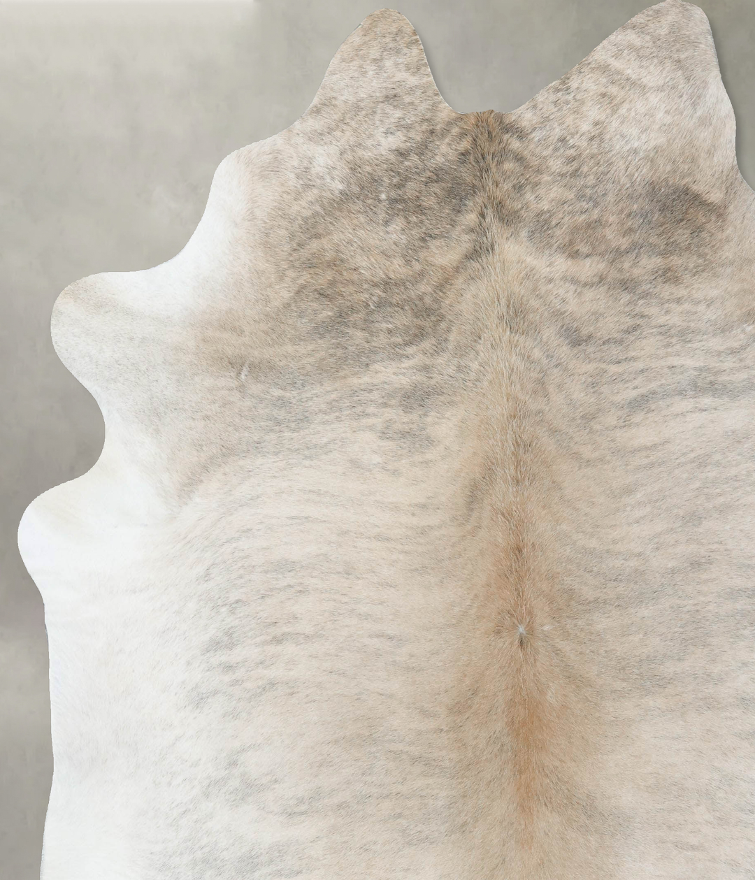 Light Brindle XX-Large Brazilian Cowhide Rug 8'0"H x 7'3"W #B18247 by 