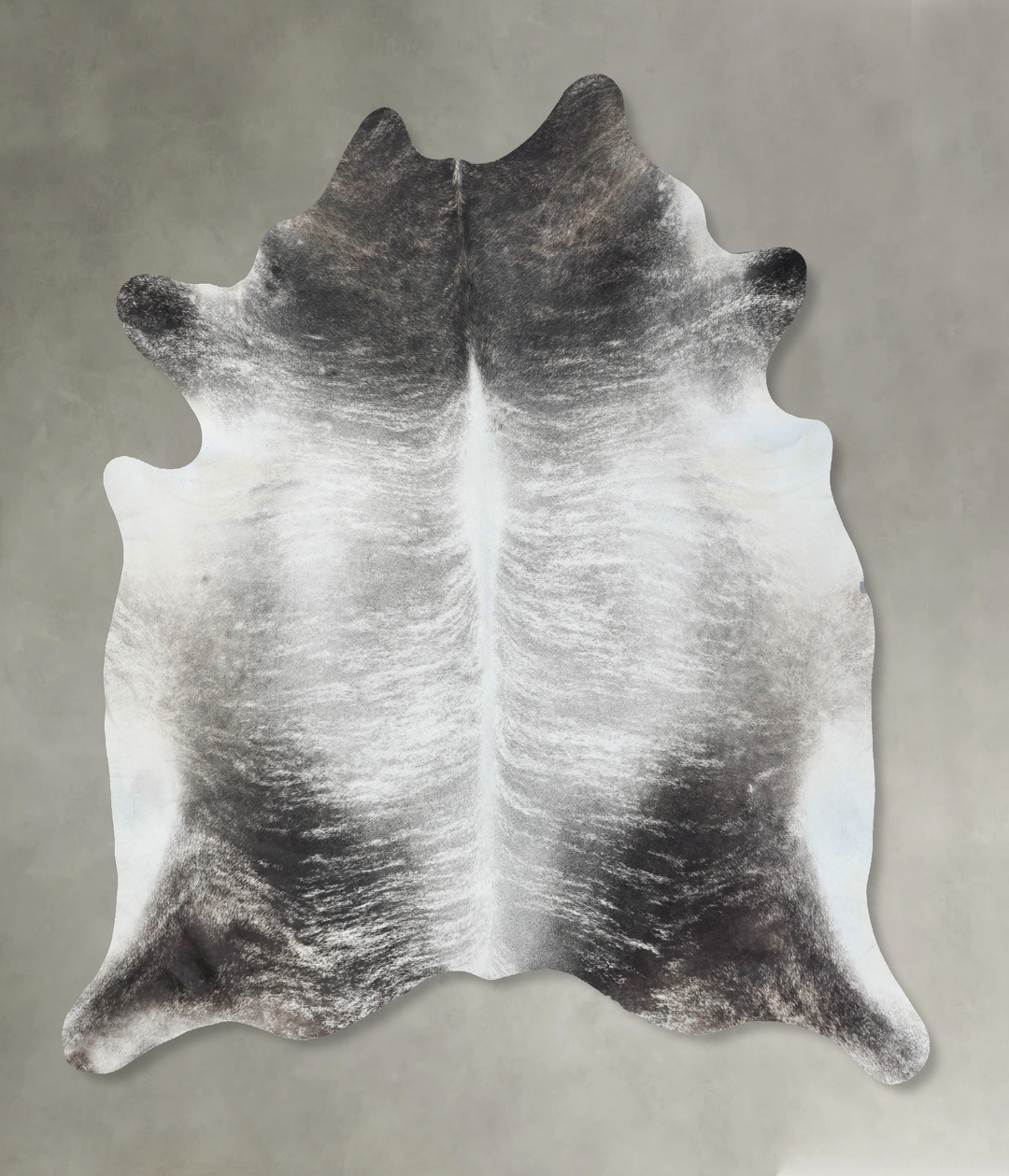 Grey Brindle XX-Large Brazilian Cowhide Rug 8'4"H x 7'7"W #B18251 by H