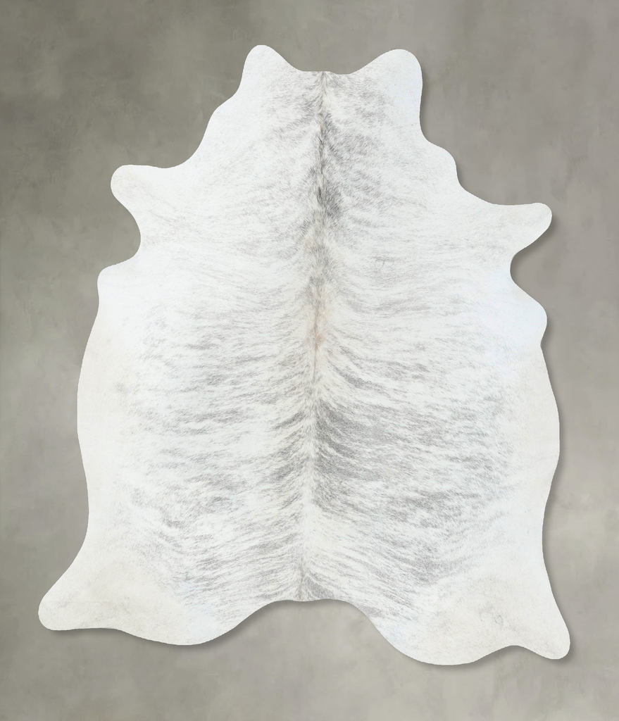 Grey Brindle X-Large Brazilian Cowhide Rug 6'11"H x 5'10"W #B18259 by Hudson Hides