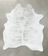 Grey Brindle X-Large Brazilian Cowhide Rug 7'0"H x 5'9"W #B18262 by Hudson Hides