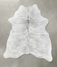 Grey Brindle Large Brazilian Cowhide Rug 6'9"H x 5'11"W #B18263 by Hudson Hides