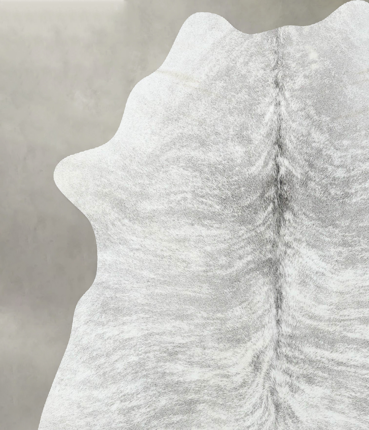 Grey Brindle Large Brazilian Cowhide Rug 6'9"H x 5'11"W #B18263 by Hudson Hides