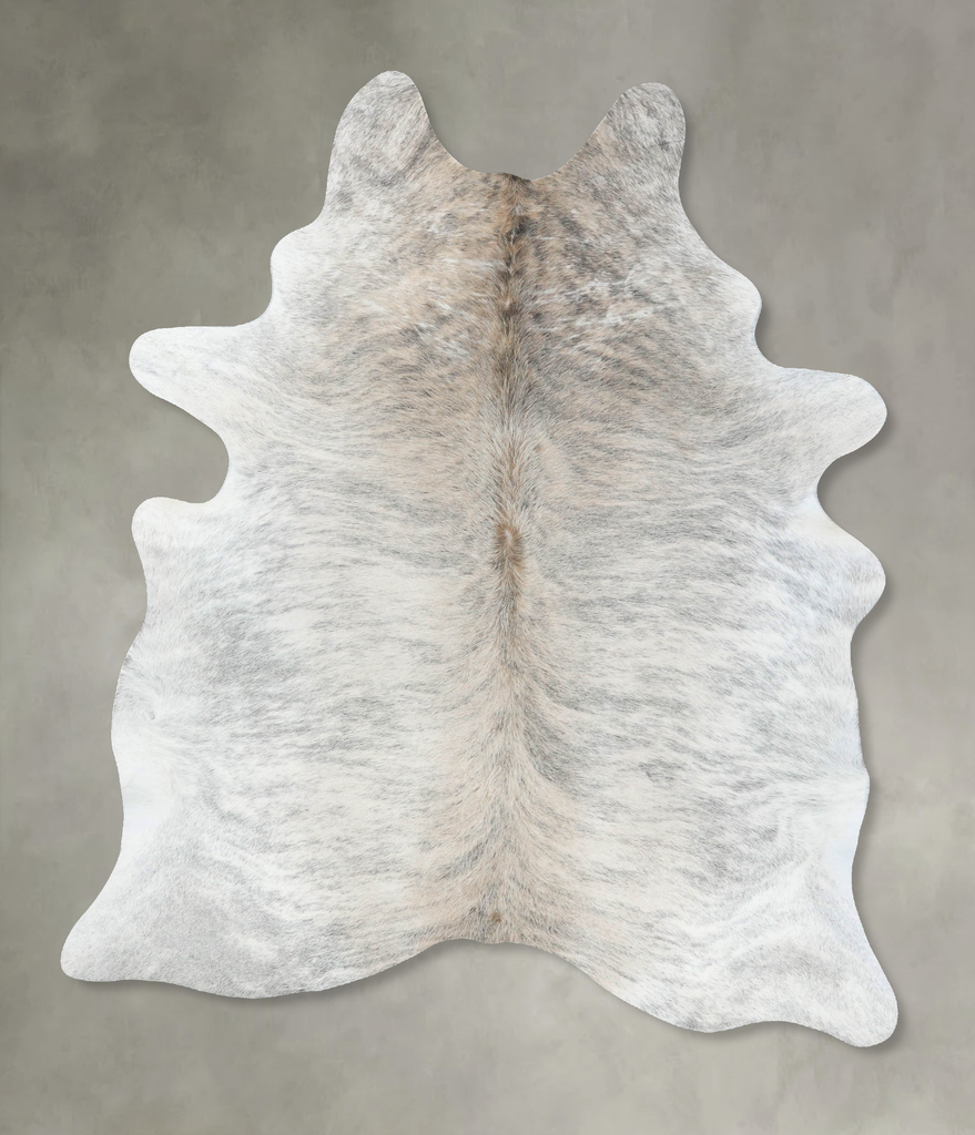 Light Brindle X-Large Brazilian Cowhide Rug 7'7"H x 5'8"W #B18264 by Hudson Hides