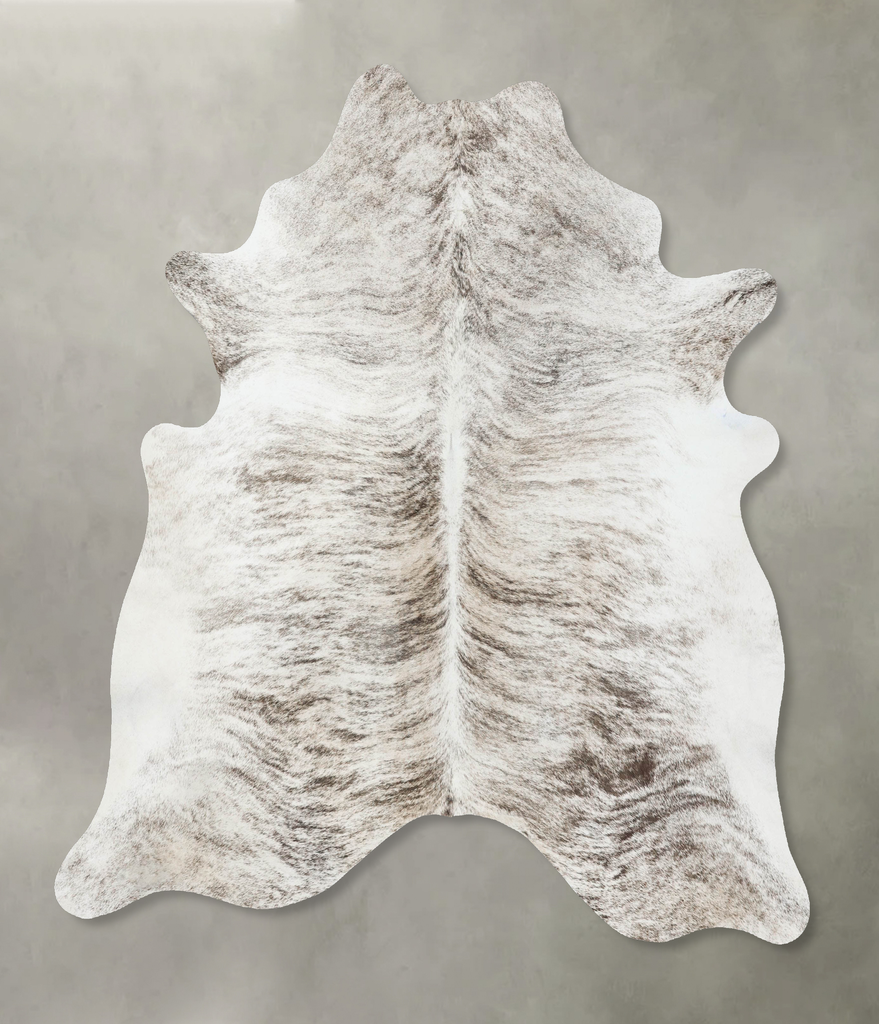 Light Brindle X-Large Brazilian Cowhide Rug 7'2"H x 6'3"W #B18265 by Hudson Hides