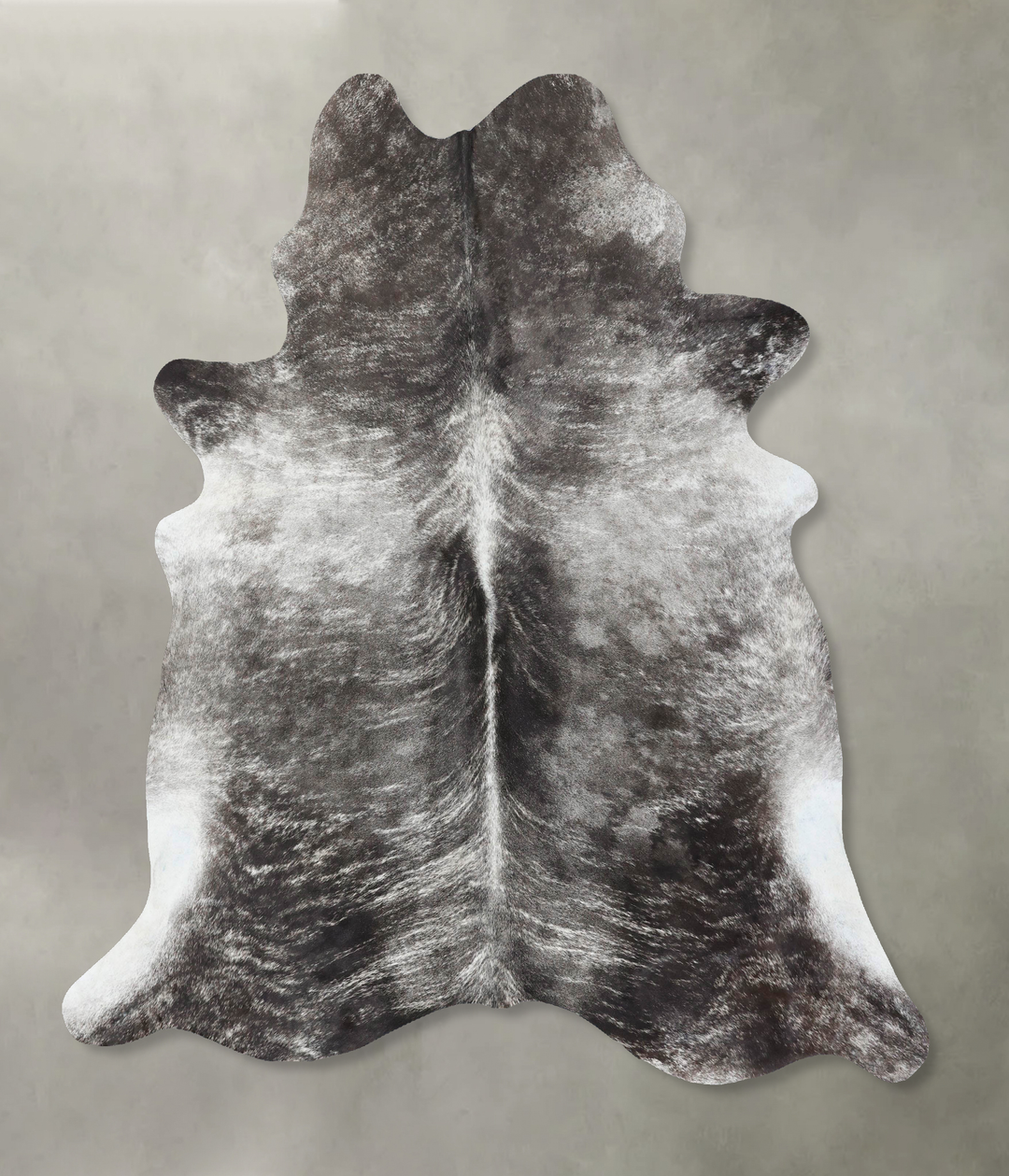 Grey Brindle X-Large Brazilian Cowhide Rug 7'4"H x 6'2"W #B18268 by Hu
