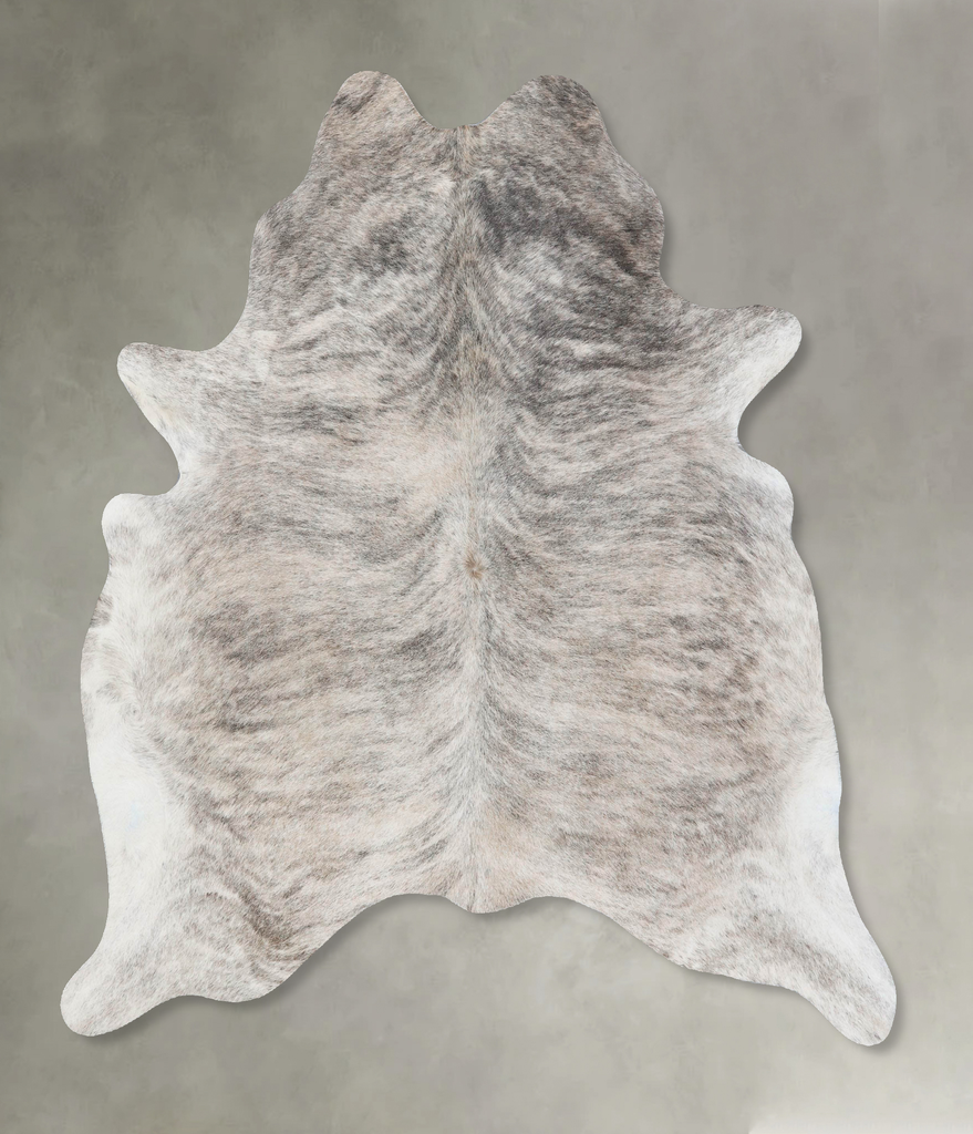 Light Brindle Large Brazilian Cowhide Rug 6'3"H x 5'7"W #B18270 by Hudson Hides