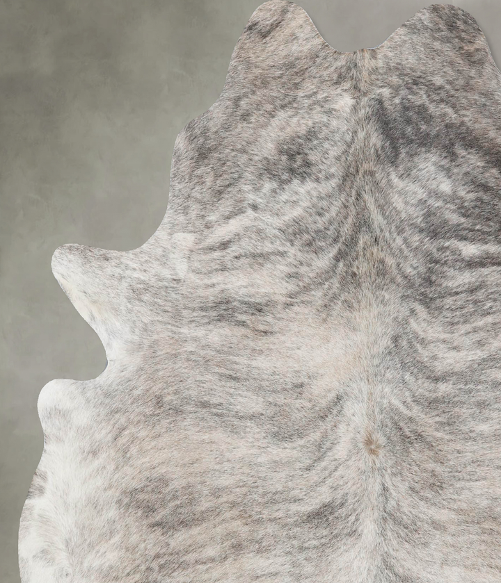 Light Brindle Large Brazilian Cowhide Rug 6'3"H x 5'7"W #B18270 by Hudson Hides