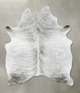 Grey Brindle Large Brazilian Cowhide Rug 6'7"H x 5'1"W #B18273 by Hudson Hides