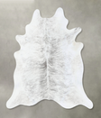 Grey Brindle X-Large Brazilian Cowhide Rug 6'11"H x 5'11"W #B18274 by Hudson Hides