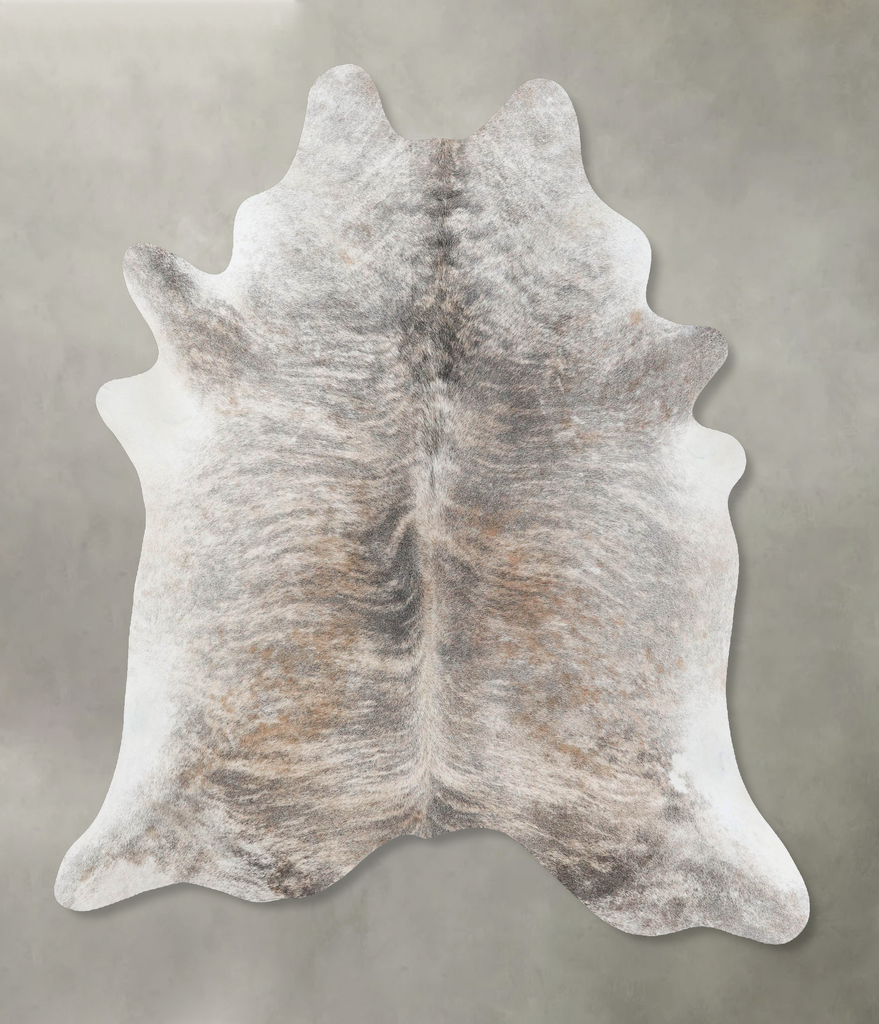 Light Brindle X-Large Brazilian Cowhide Rug 7'6"H x 6'1"W #B18275 by Hudson Hides